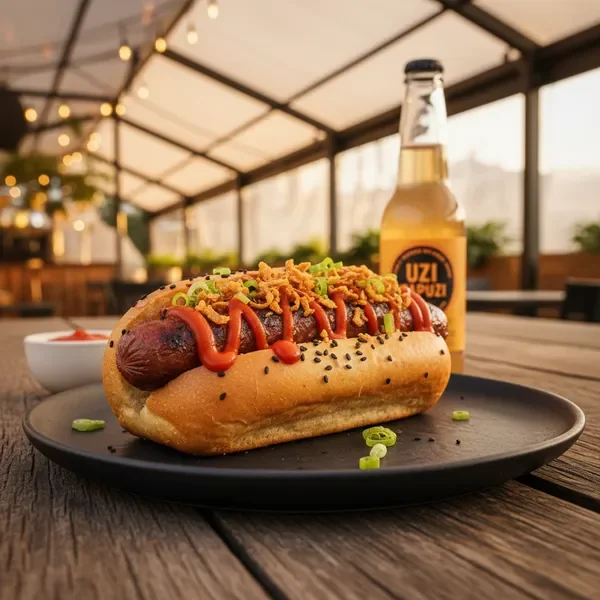 נקניקייה עם סריראצ'ה